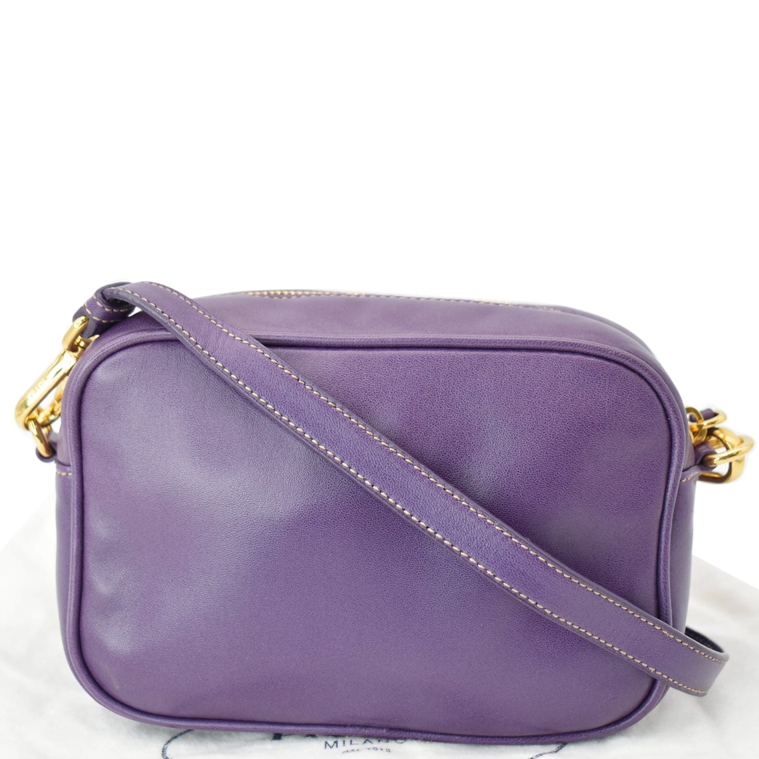 Prada Nappa Rose Crossbody Bag Viola Leather
