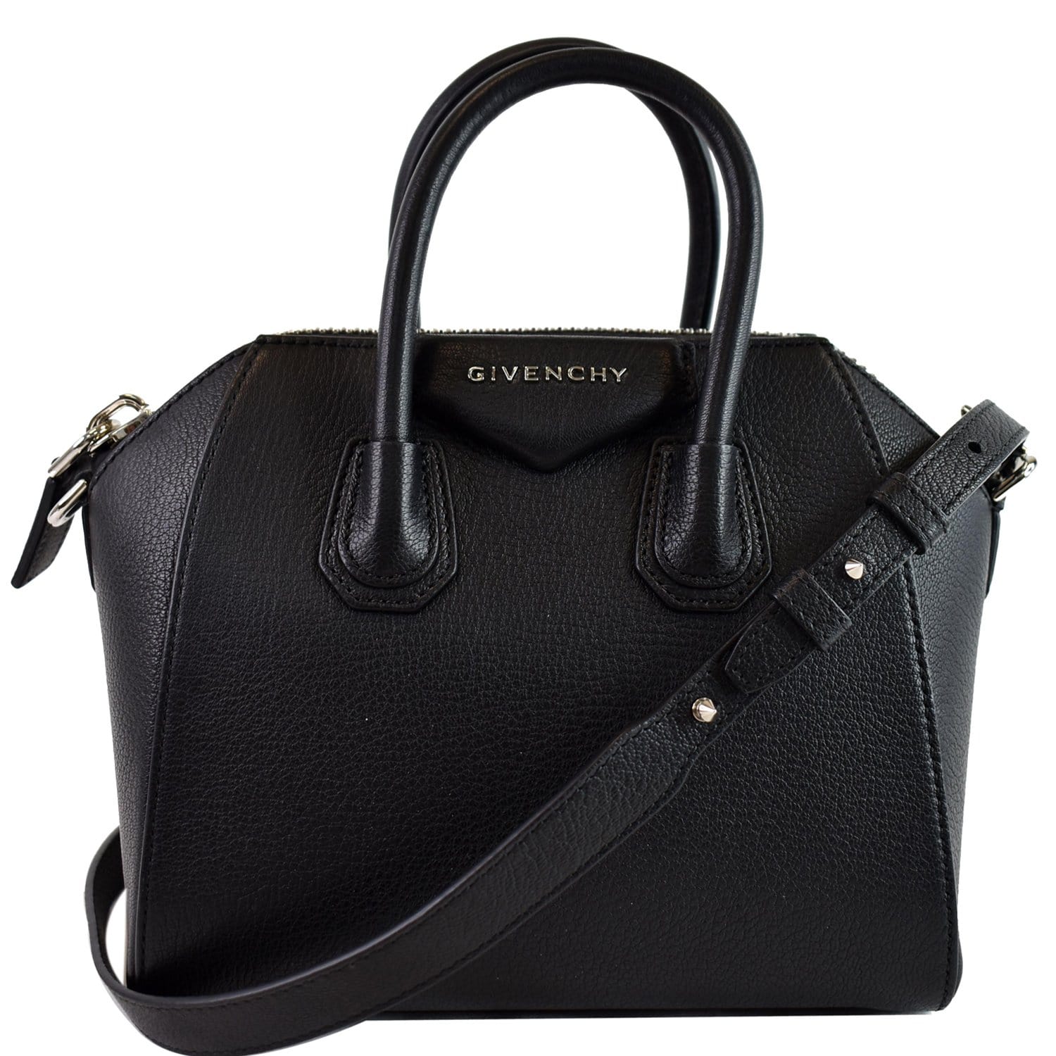 Givenchy Antigona Grained Shoulder Bag Leather Black