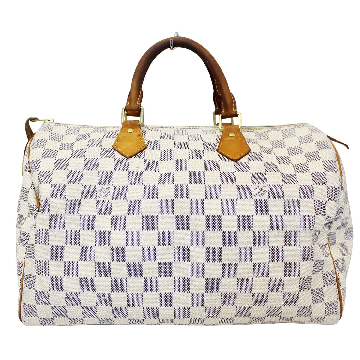 Louis Speedy Damier Azur Satchel Bag Travel Bag