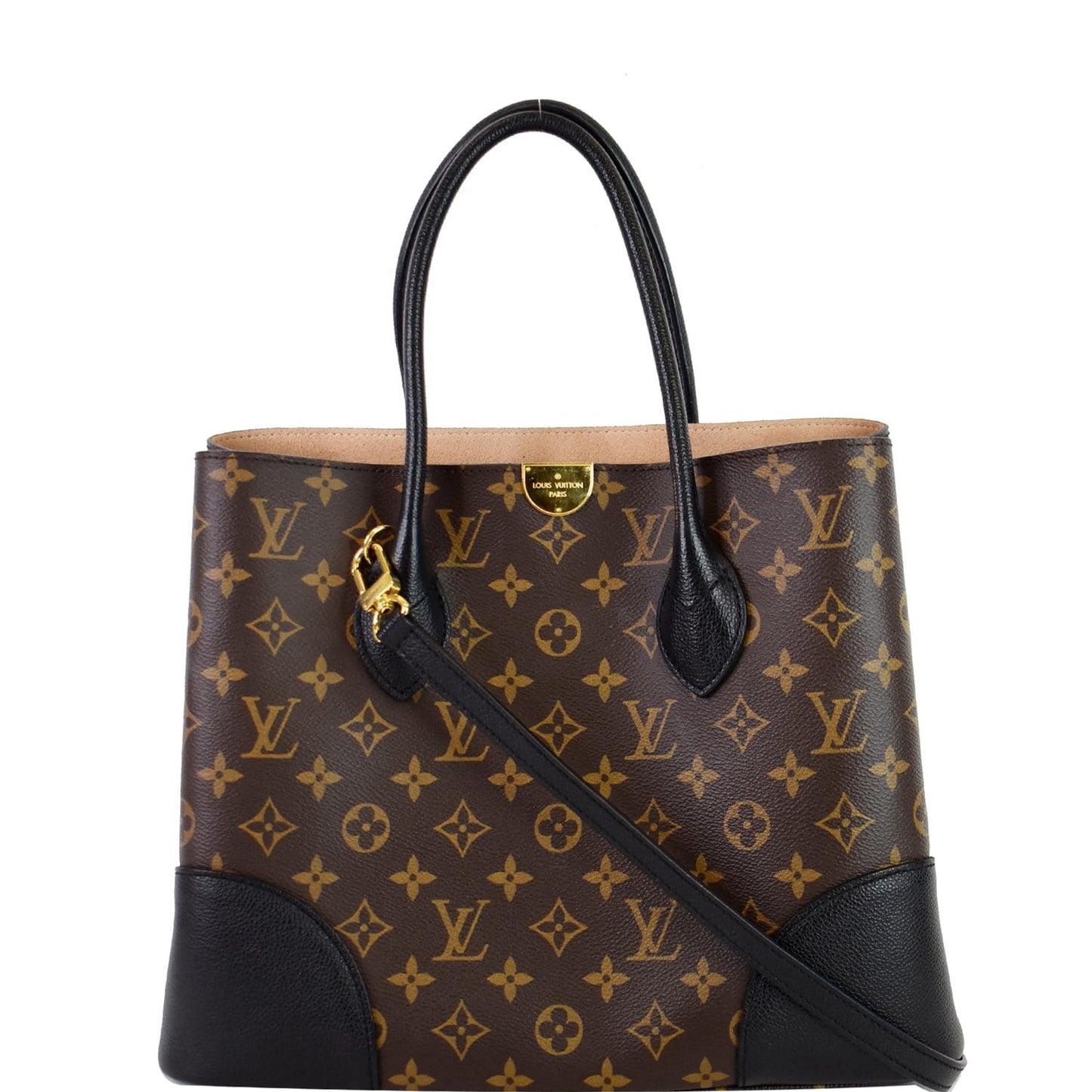 Louis Flandrin Tote Shoulder Bag Canvas Monogram Brown 1