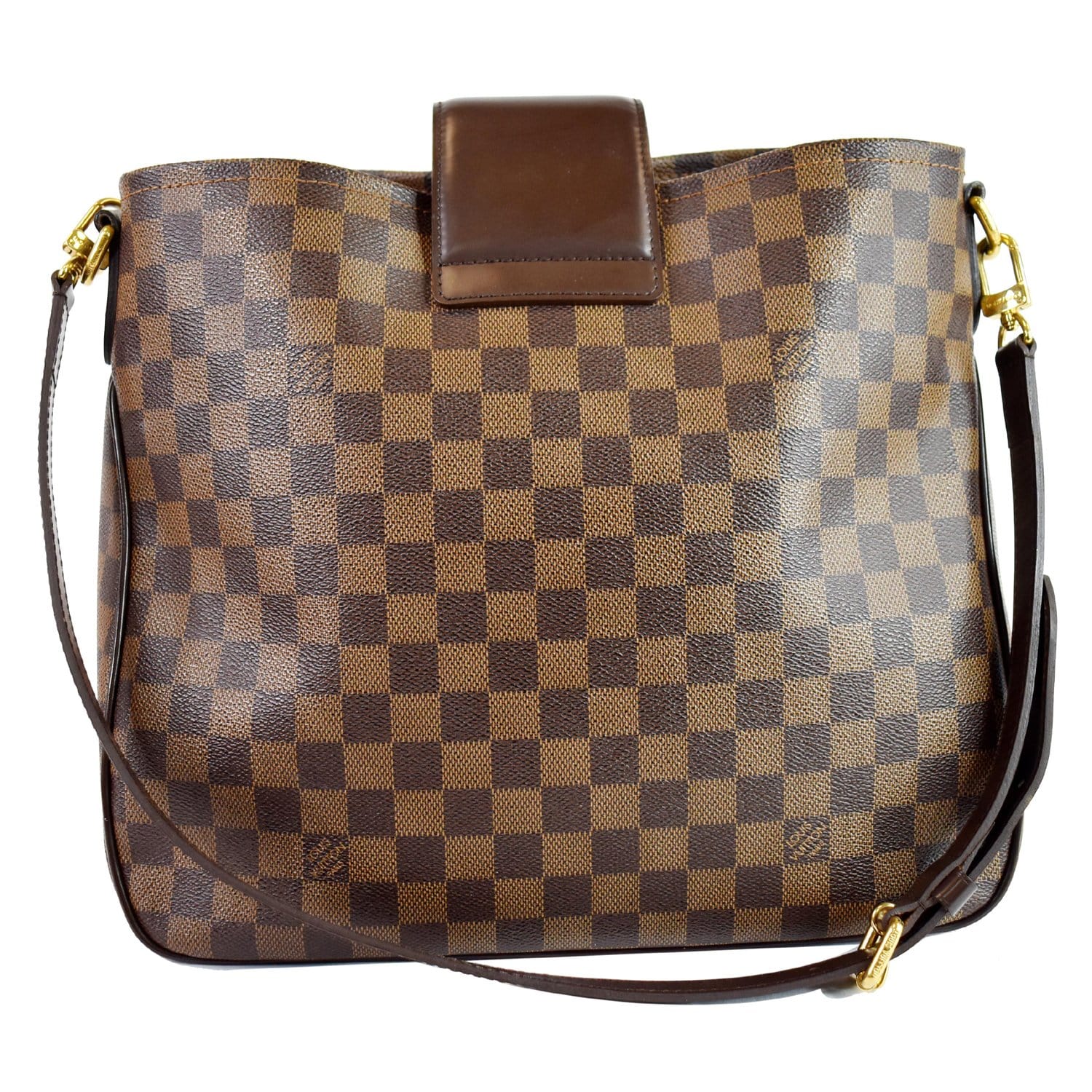 Louis Cabas Rosebery Damier Ebene Shoulder Bag Brown
