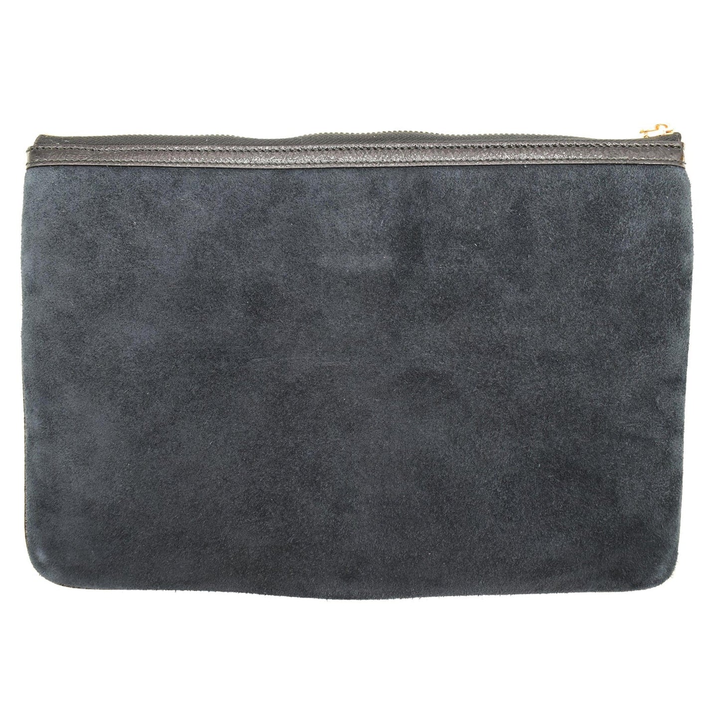 Gucci Ophidia Pouch Clutch Bag Navy Leather Suede