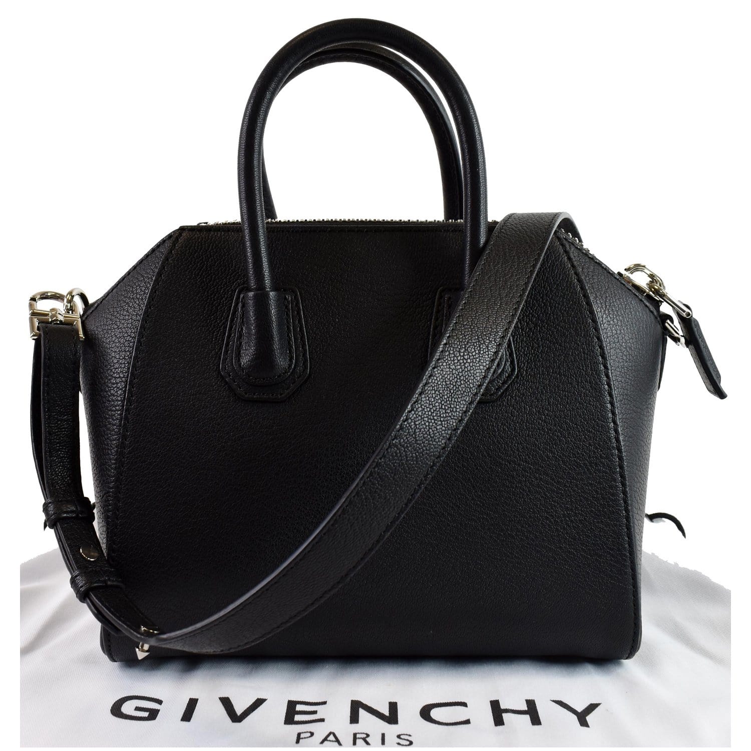 Givenchy Antigona Grained Shoulder Bag Leather Black