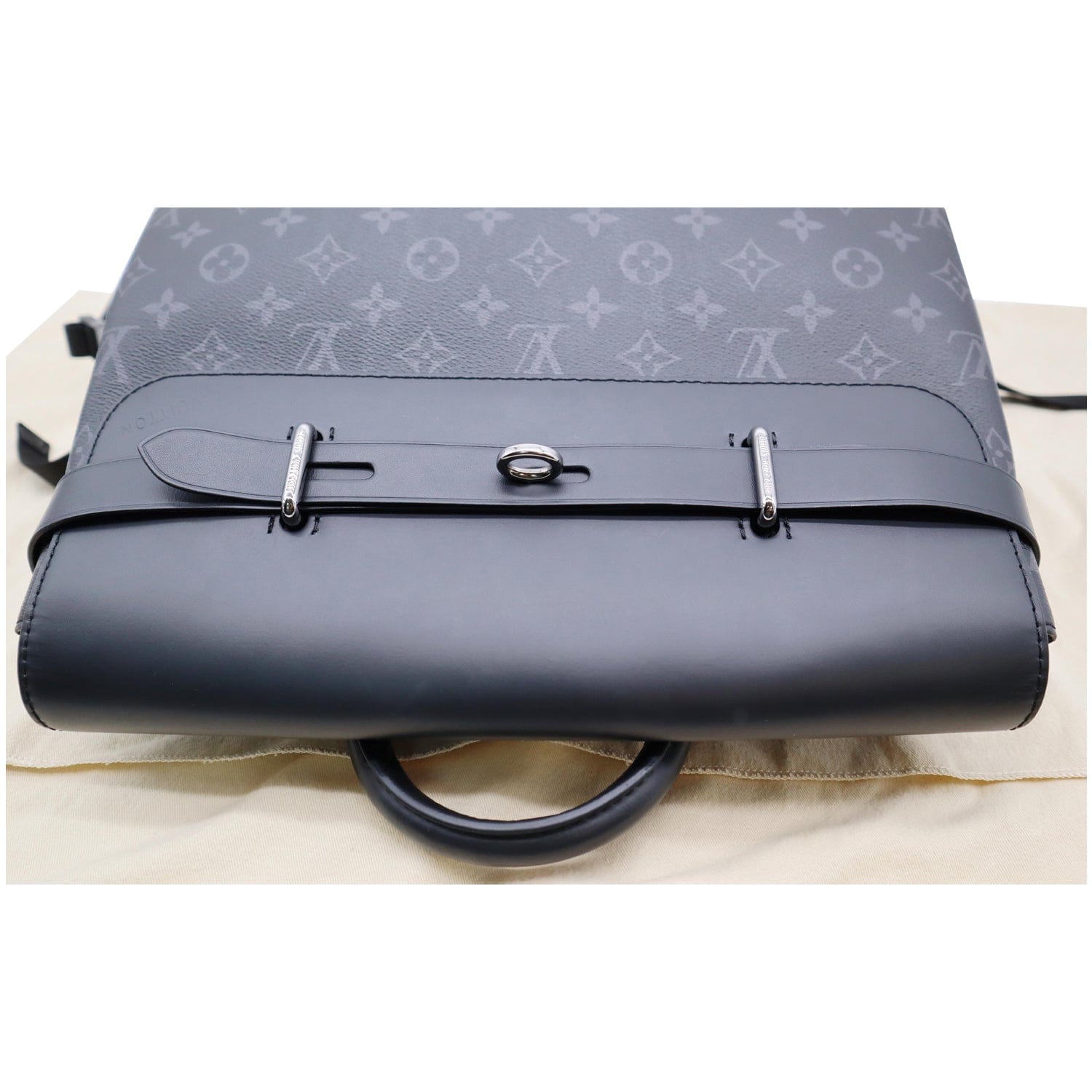 Louis Steamer Eclipse Backpack Bag Monogram Black