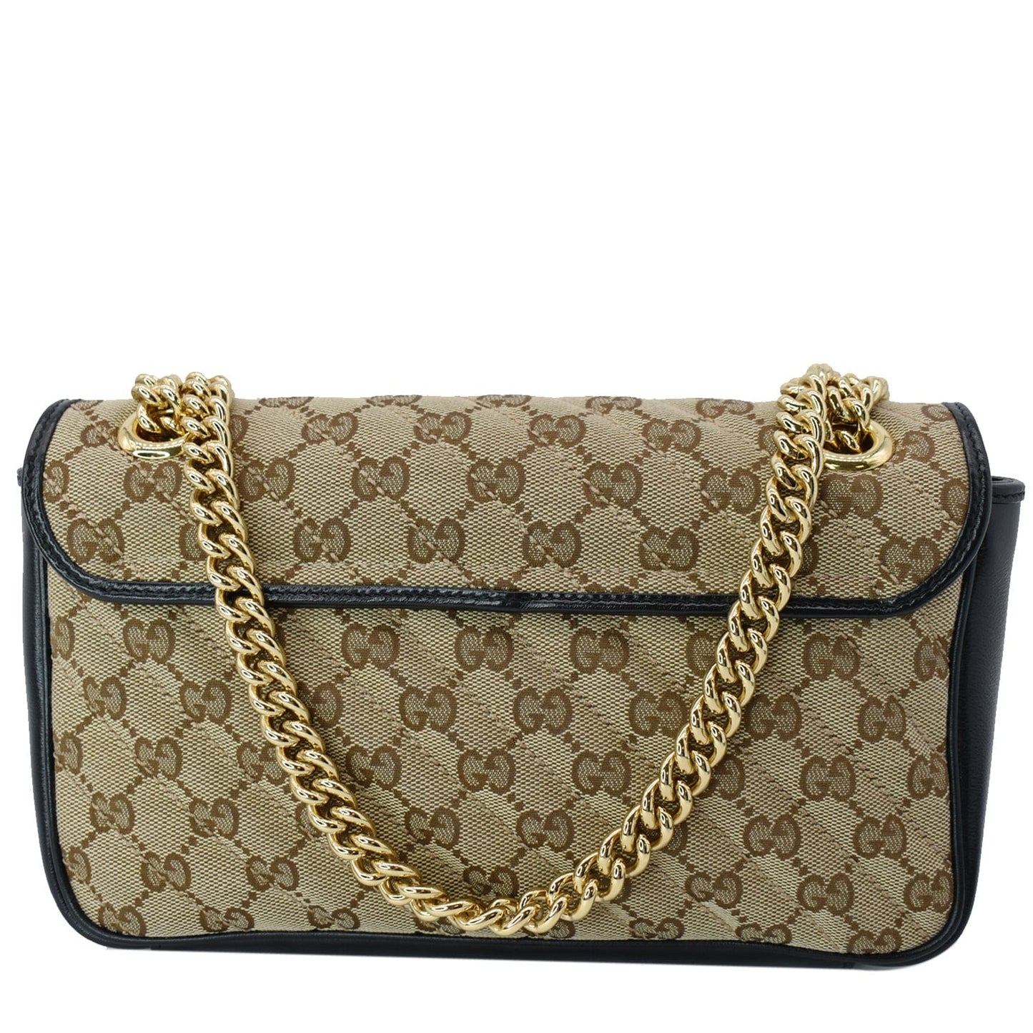 Gucci Marmont Small Shoulder Bag Canvas Matelasse Black 443497