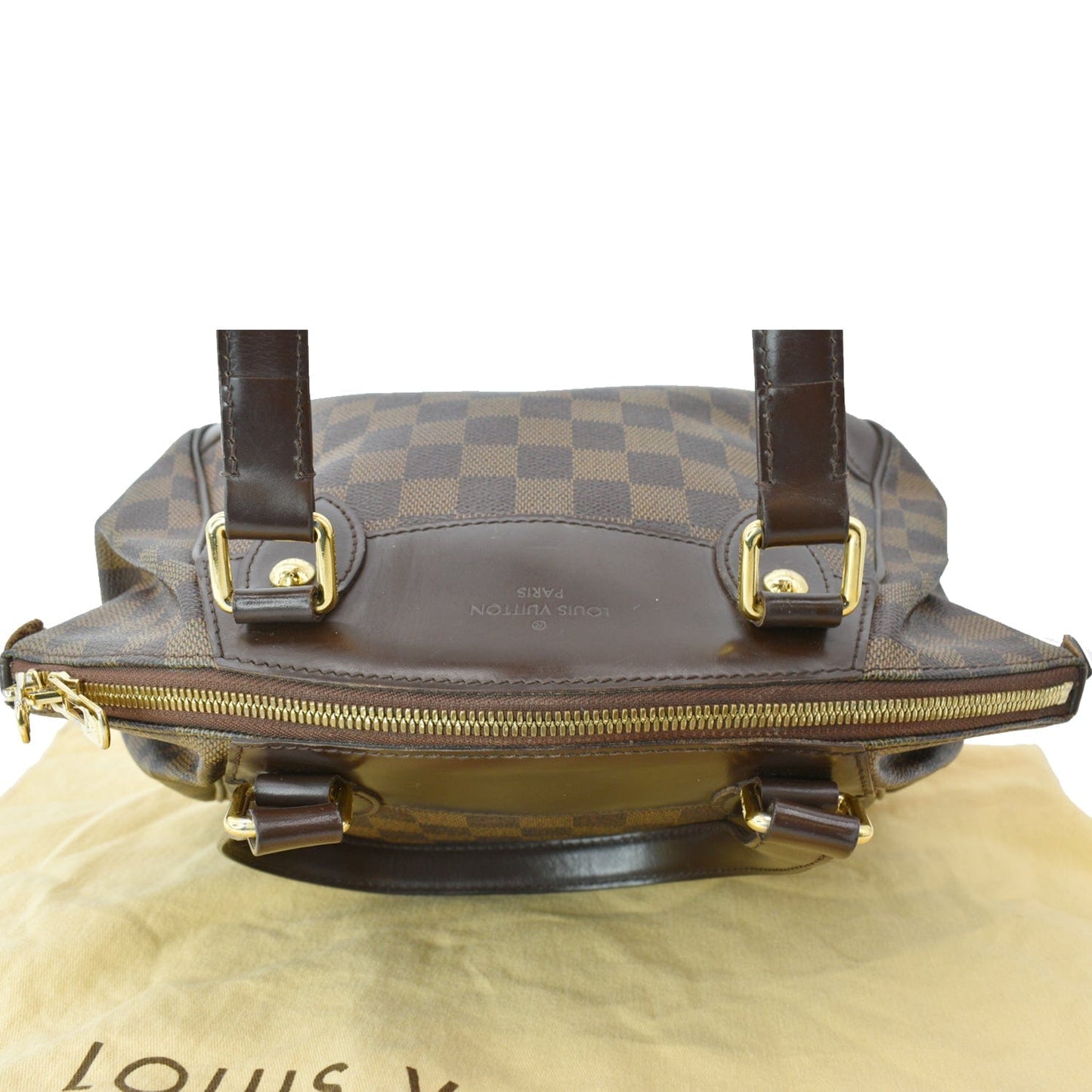 Louis Verona Pm Damier Ebene Satchel Bag Brown Travel Bag