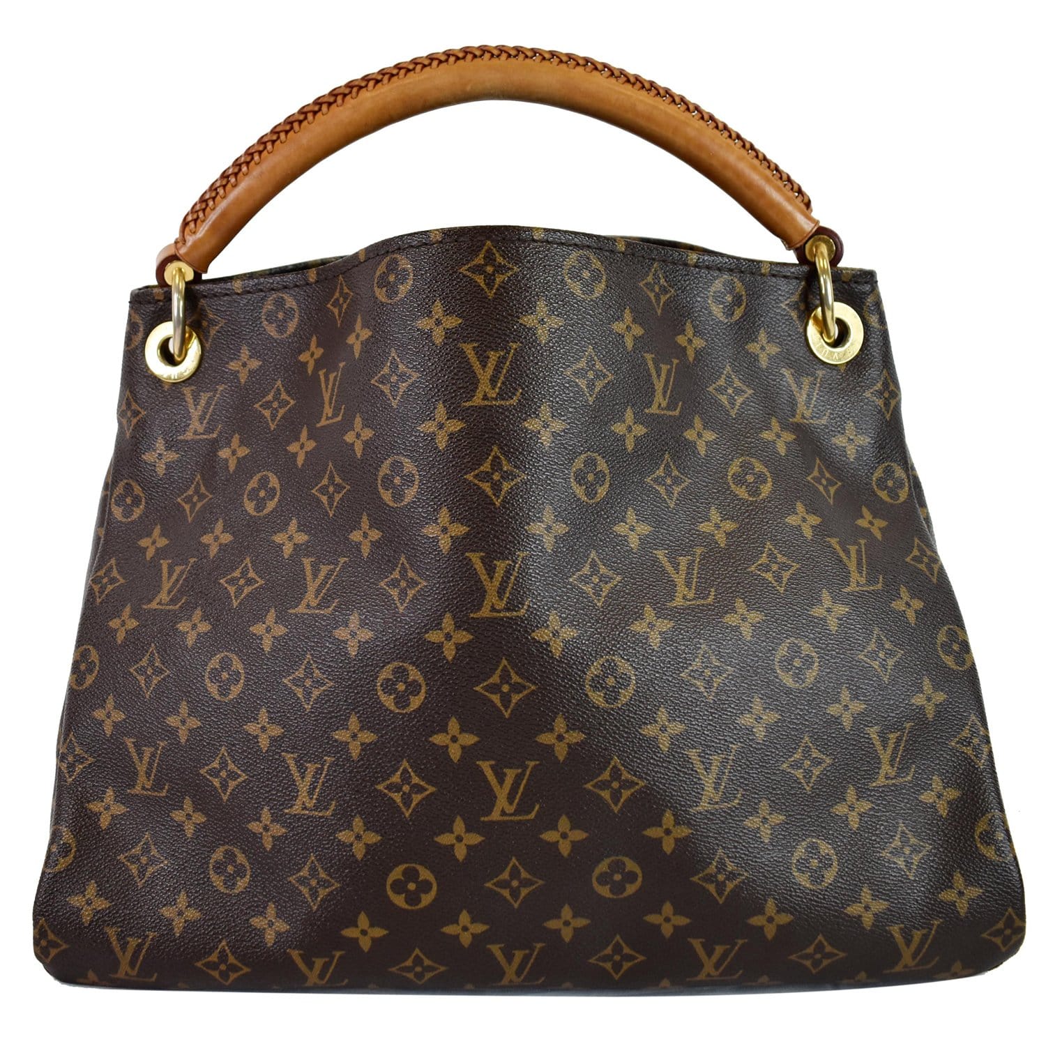 Louis Artsy Mm Shoulder Bag Canvas Monogram Brown 24