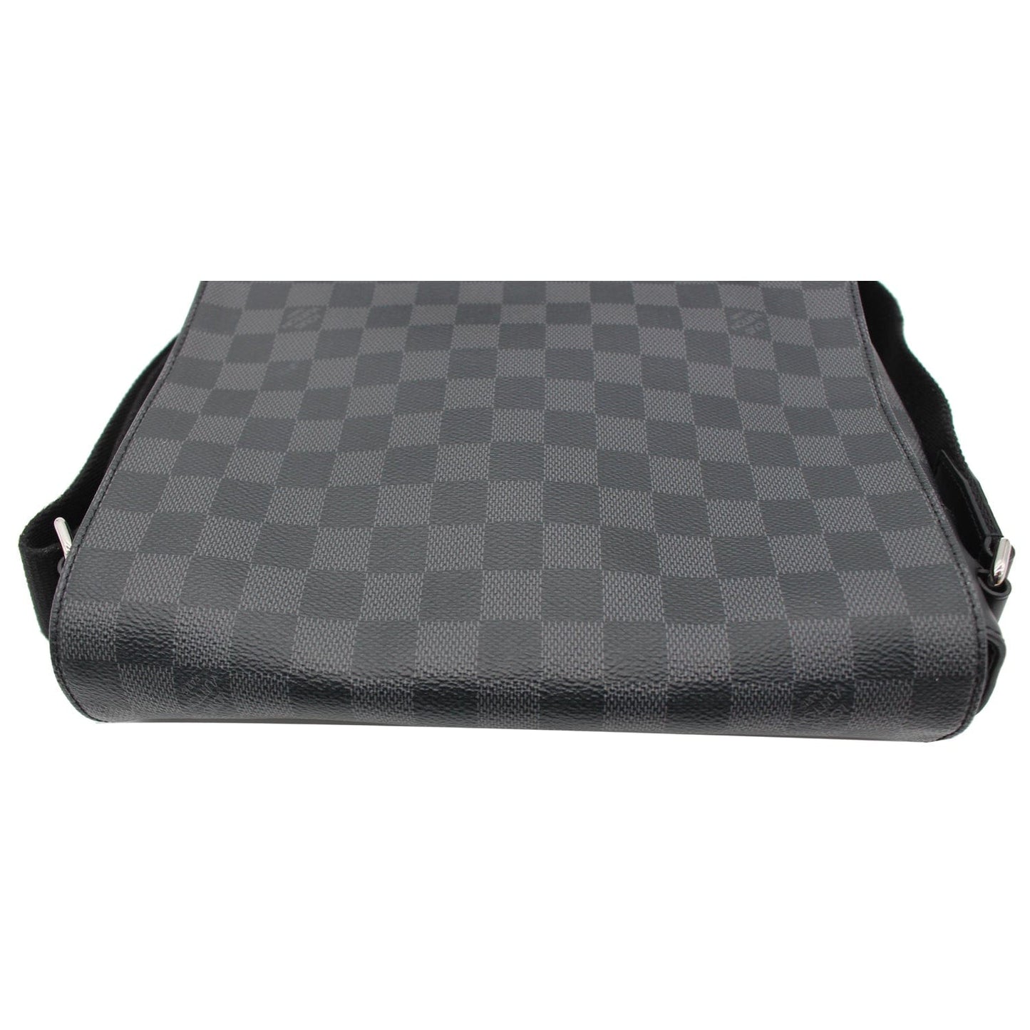 Louis District Mm Damier Graphite Messenger Bag Black Crossbody Bag
