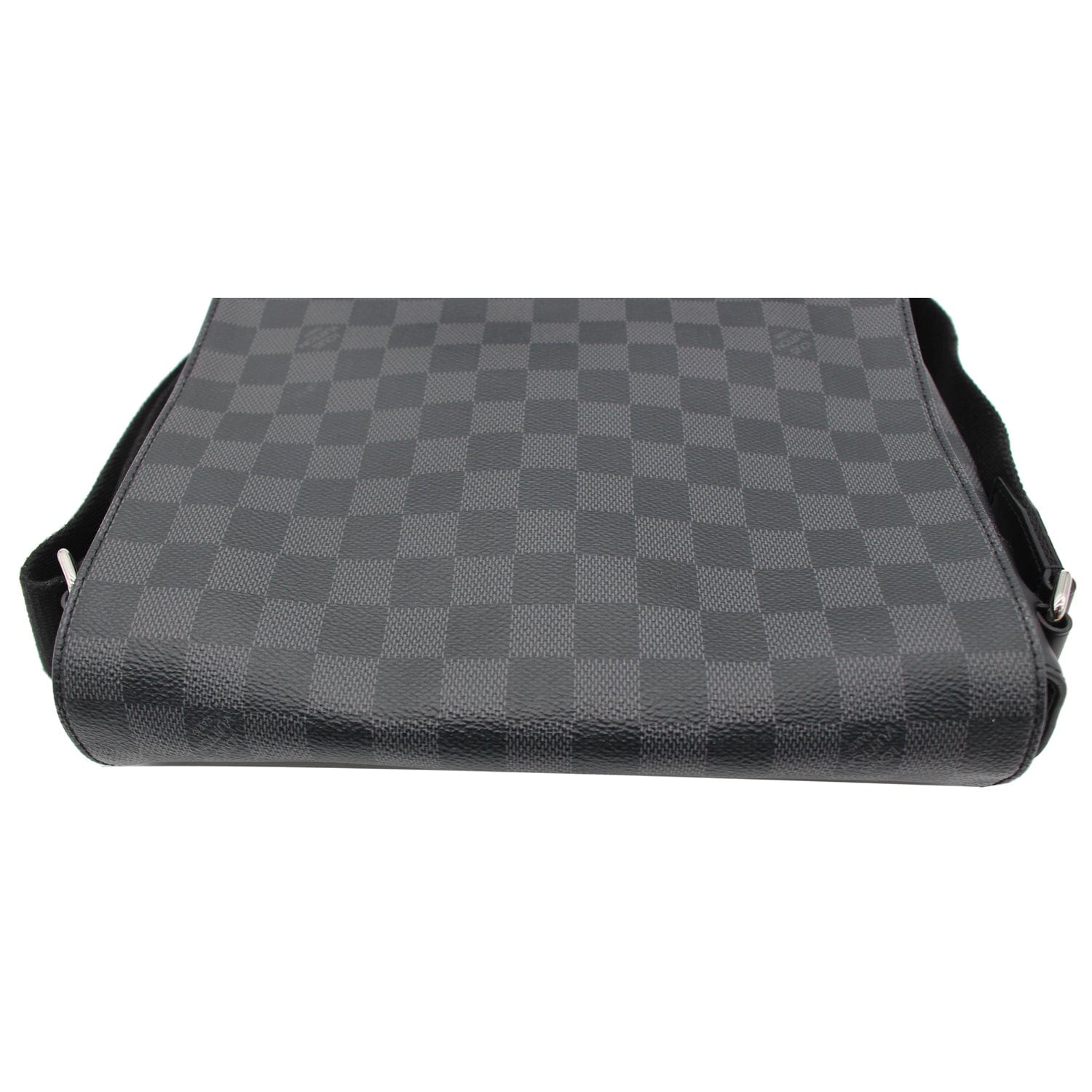 Louis District Mm Damier Graphite Messenger Bag Black Crossbody Bag