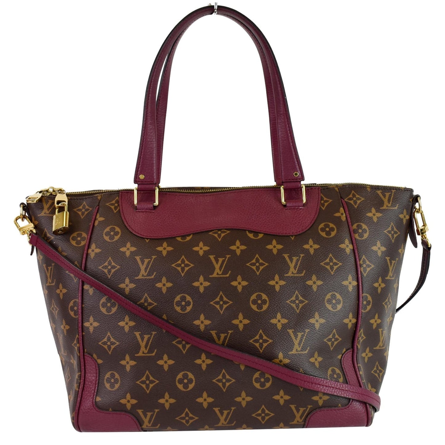 Louis Estrela Nm Shoulder Bag Raisin Canvas Monogram