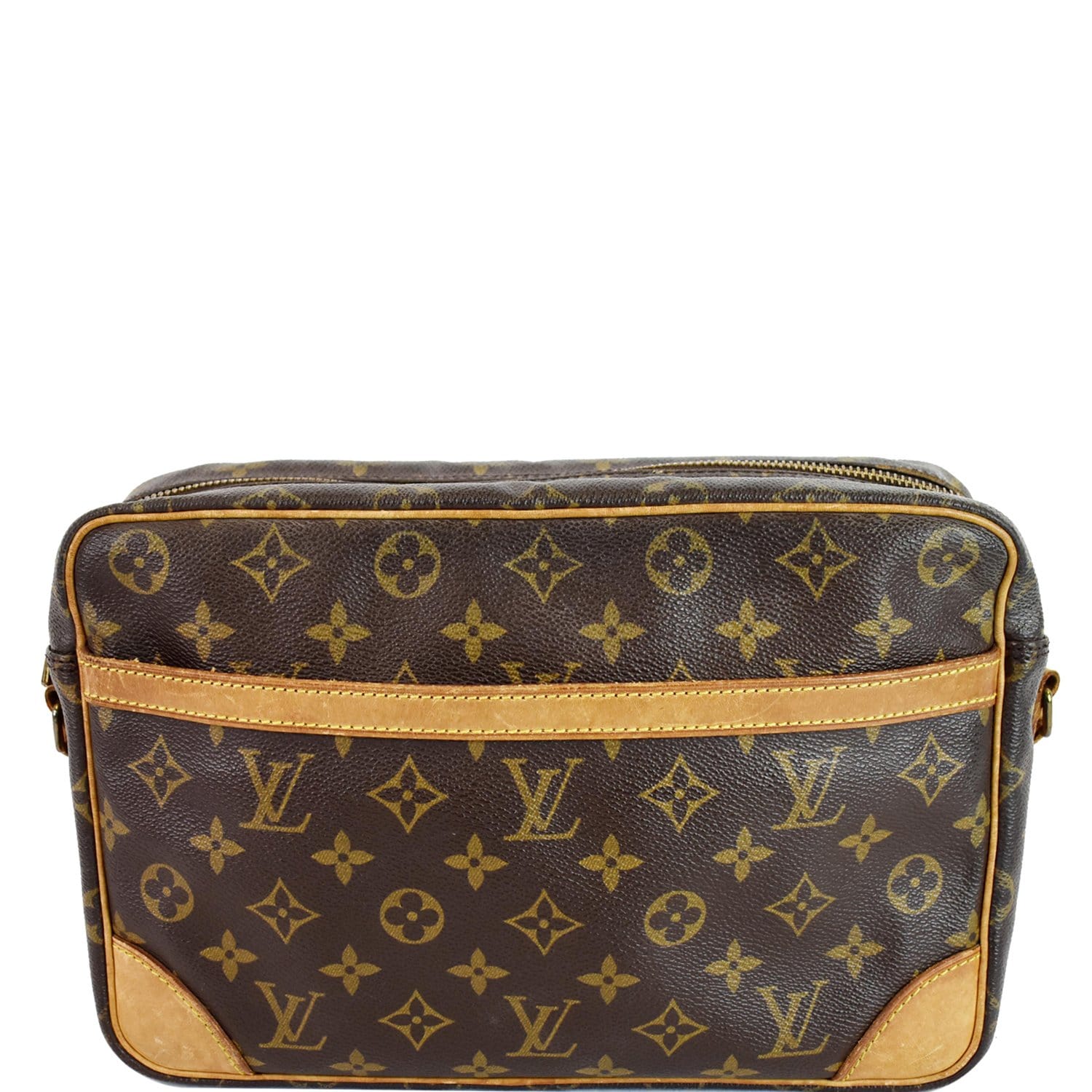 Louis Trocadero Shoulder Bag Canvas Monogram Bag Brown