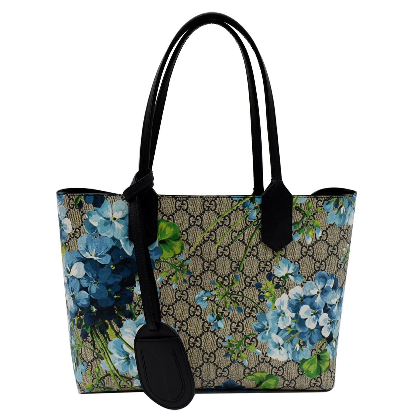 Gucci Blooms Reversible Print Floral Supreme Tote Bag Blue