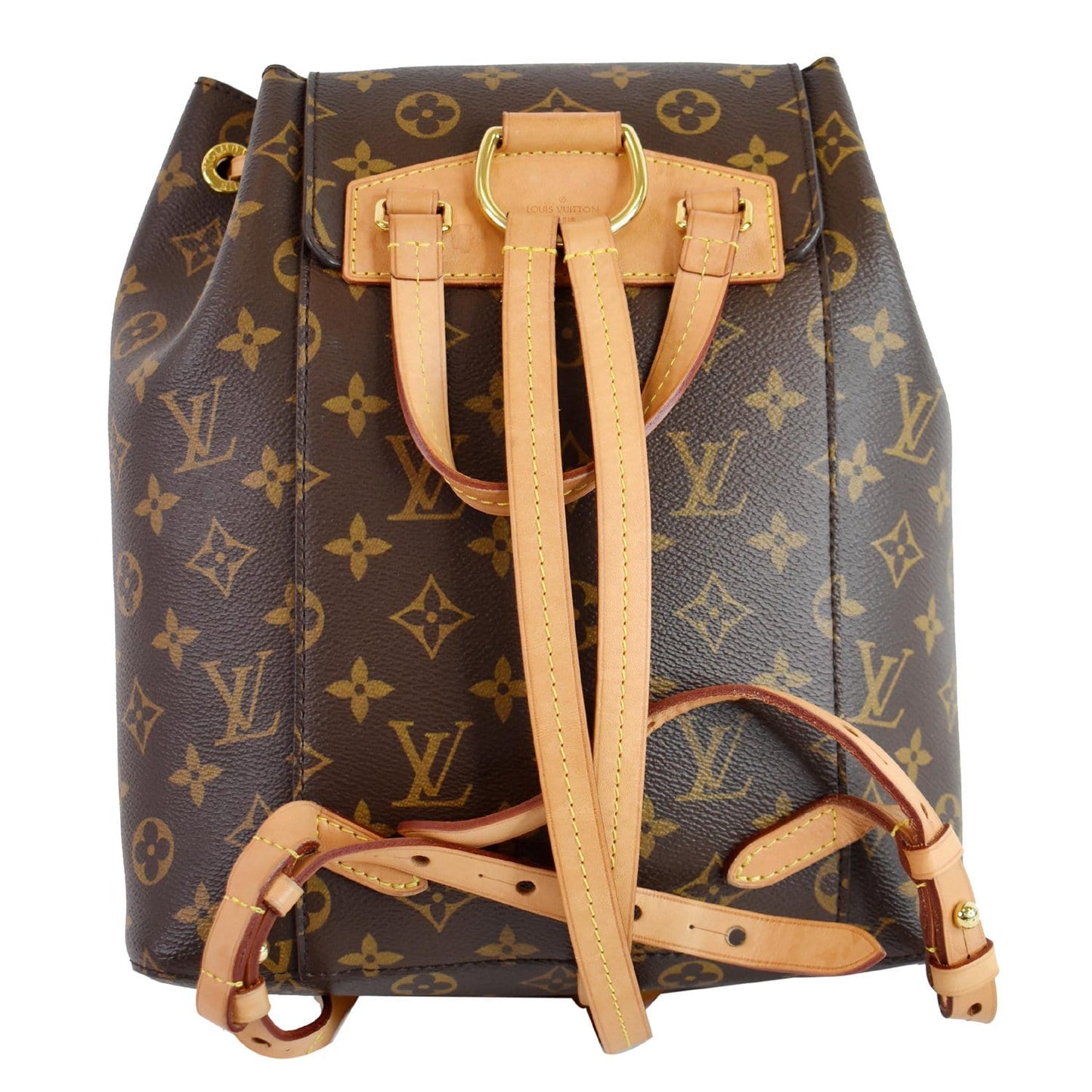 Louis Montsouris Nm Backpack Bag Canvas Monogram Brown 4