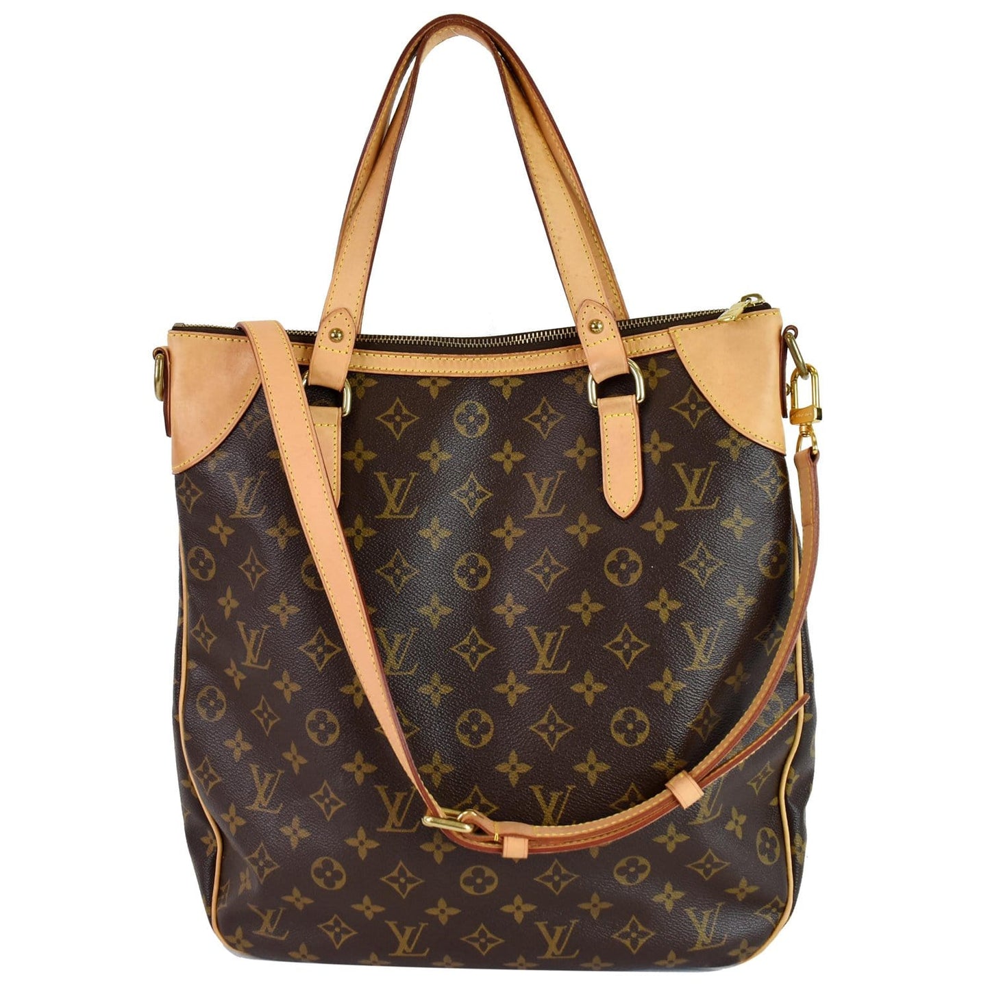 Louis Odeon Gm Shoulder Bag Canvas Monogram Brown 3