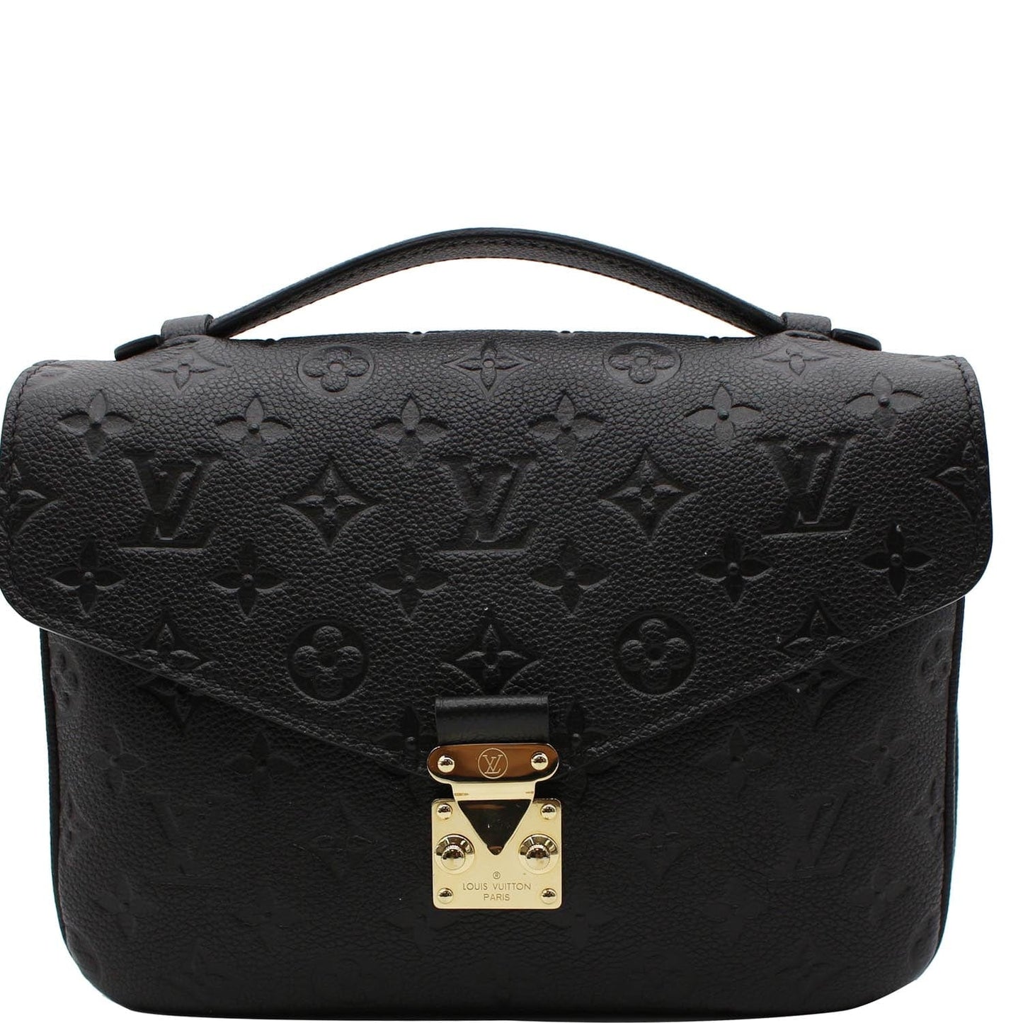 Louis Metis Pochette Empreinte Shoulder Bag Leather Black