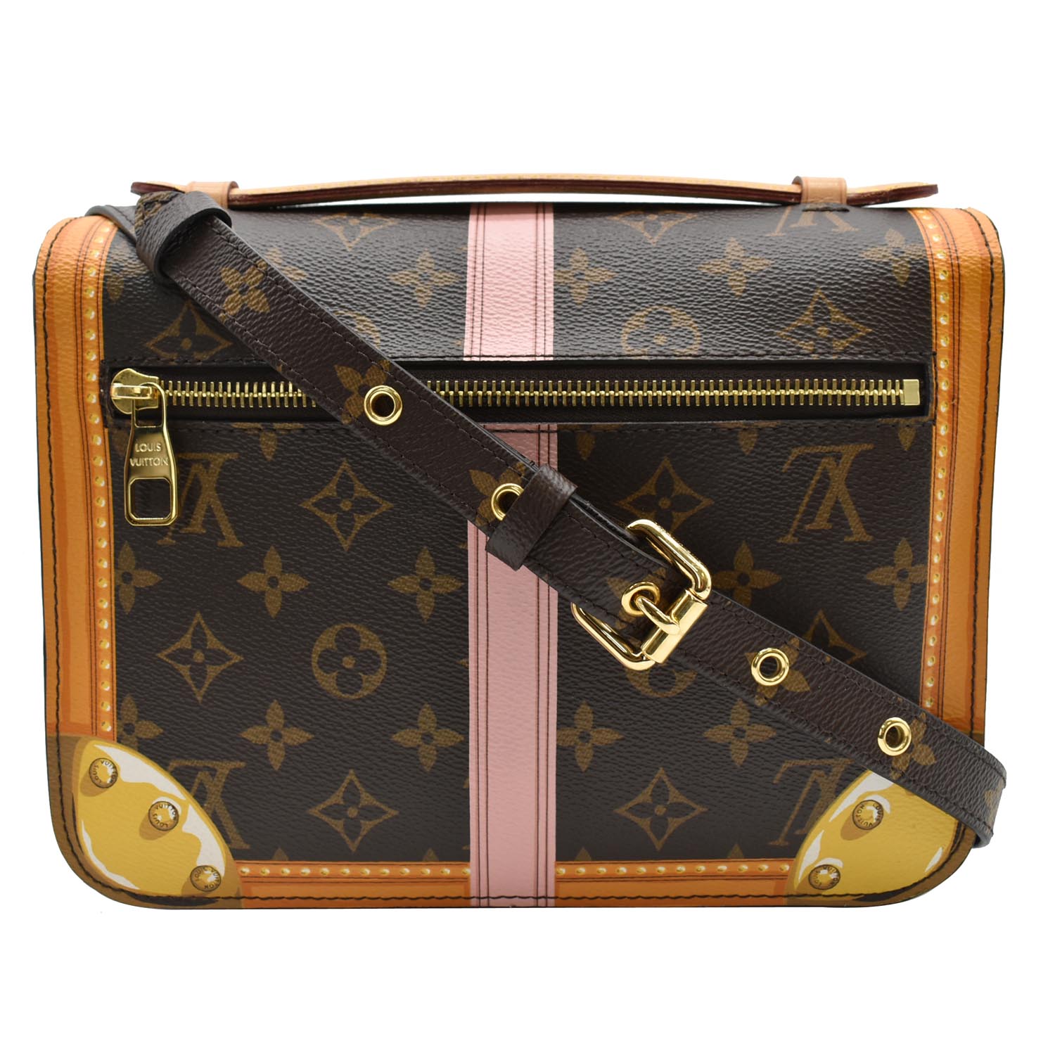 Louis Summer Trunks Pochette Metis Crossbody Bag Monogram Brown