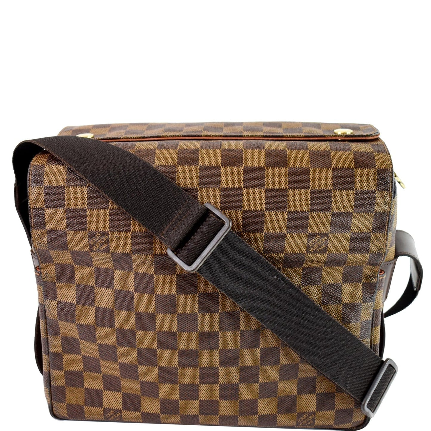 Louis Naviglio Damier Ebene Messenger Bag Off Brown Crossbody Bag