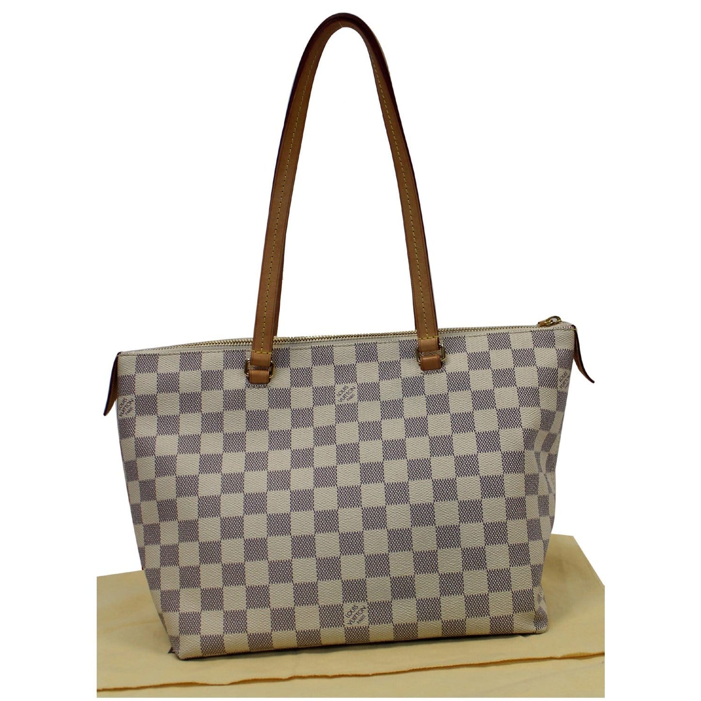 Louis Iena Pm Damier Azur Shoulder Bag White