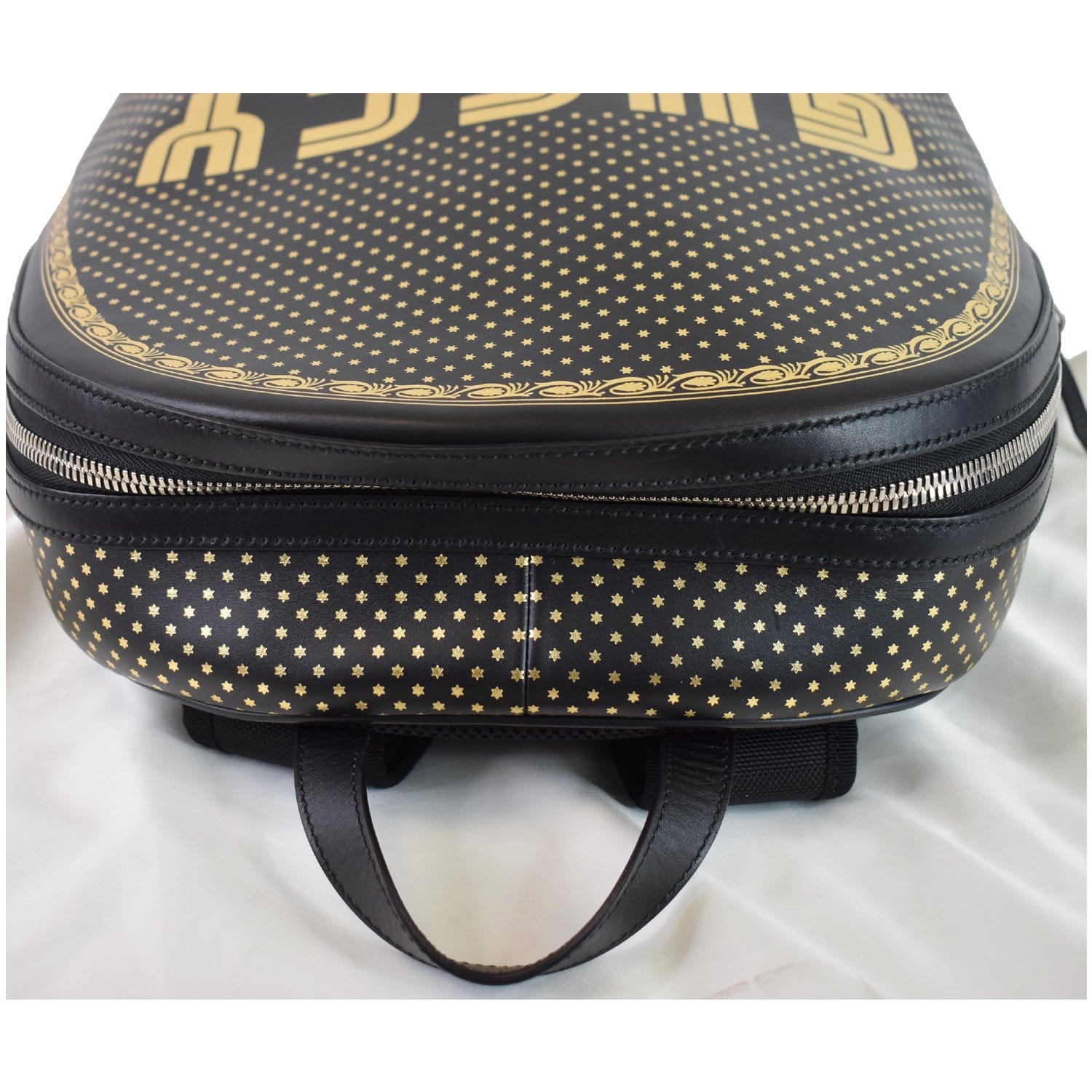 Gucci Guccy Magnetismo Backpack Bag Leather Black