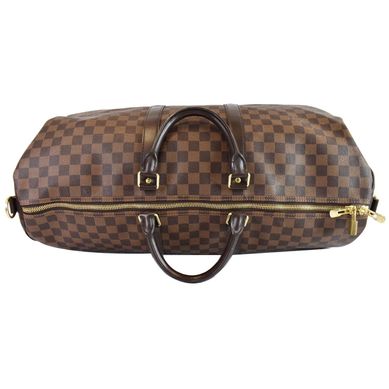Louis Keepall Bandouliere Damier Ebene Travel Bag Brown Shoulder Bag