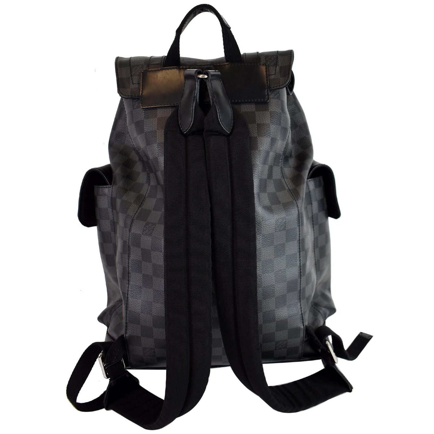 Louis Christopher Pm Damier Graphite Backpack Bag Black