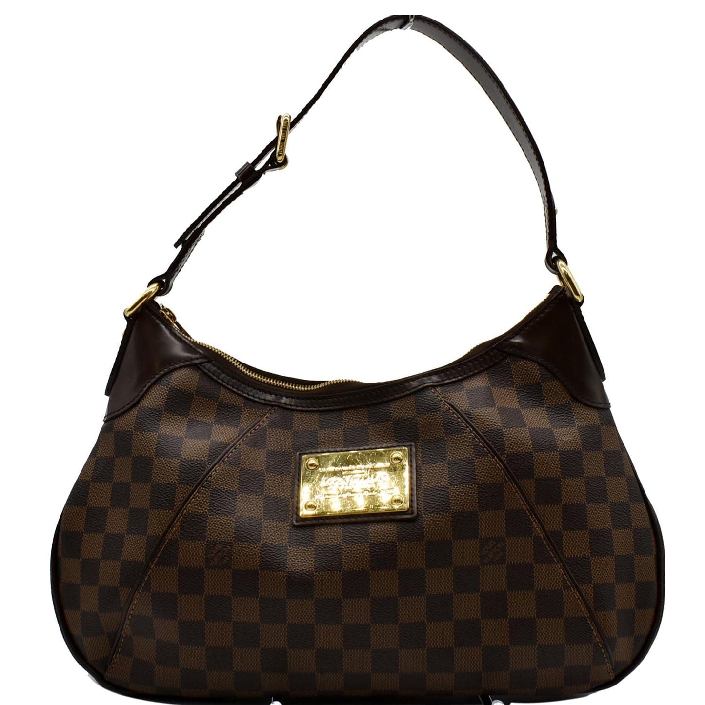 Louis Thames Gm Damier Ebene Shoulder Bag Brown