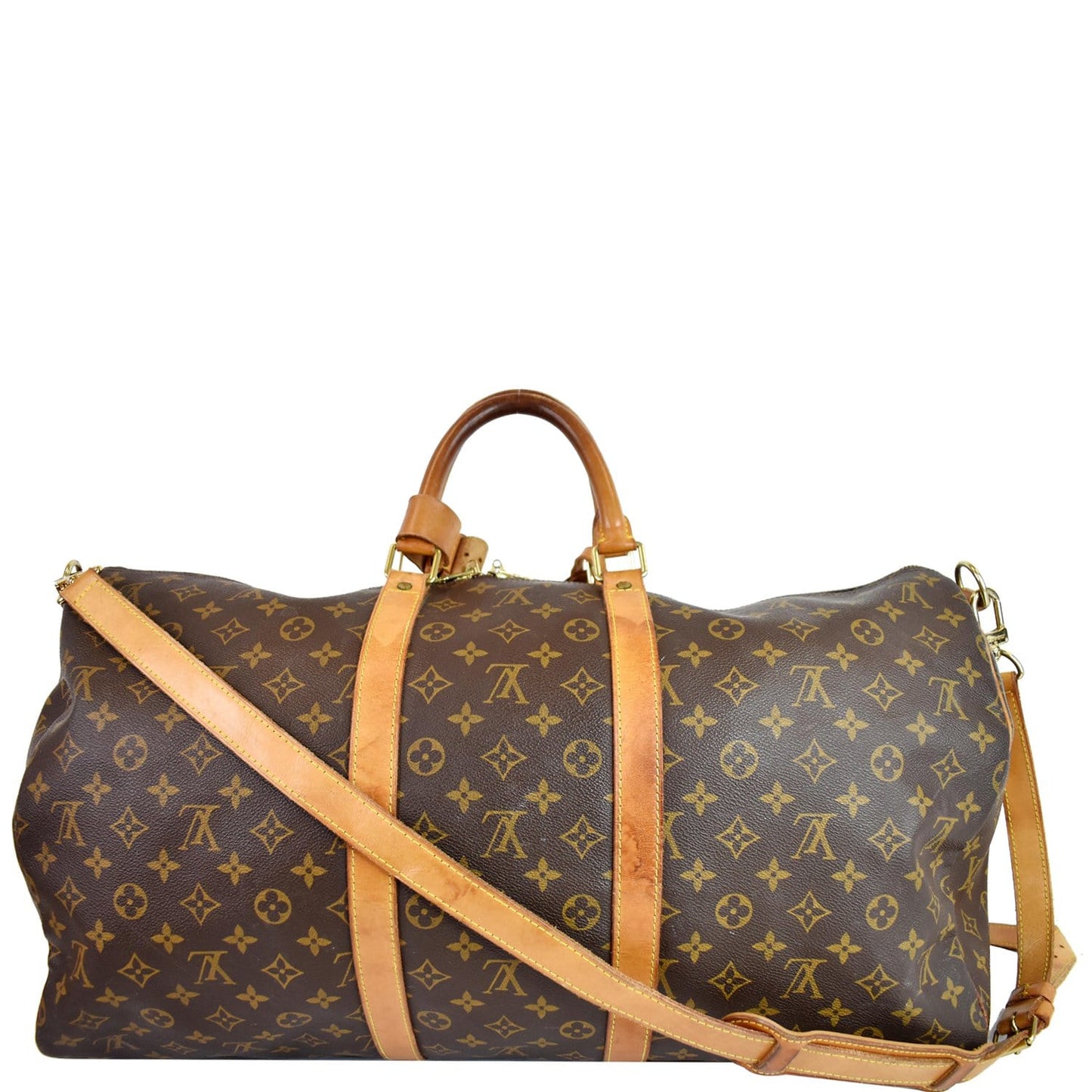Louis Keepall Bandouliere Travel Bag Canvas Monogram Brown 1
