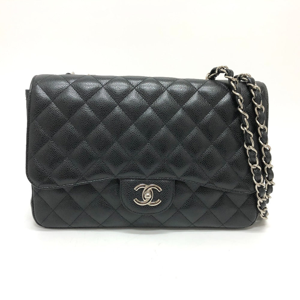 Chanel Caviar skin Matrasse 30 Black Shoulder Bag