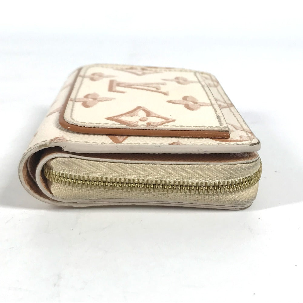 Louis Vuitton Folded M81527 Portefeuille Lou Monogram Canvas White Wallet Case