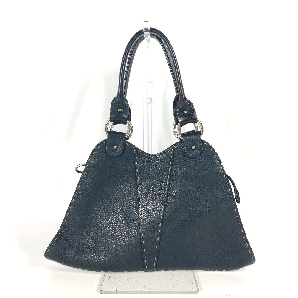 Fendi Handbag 8Br264 Celeria Leather Black Travel Bag