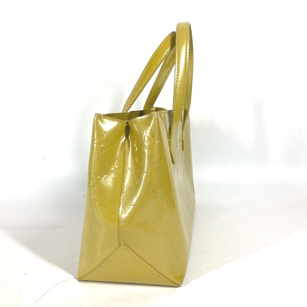 Louis Vuitton M91643 Vernis yellow Vernis Wilshire Monogram Canvas Handbag