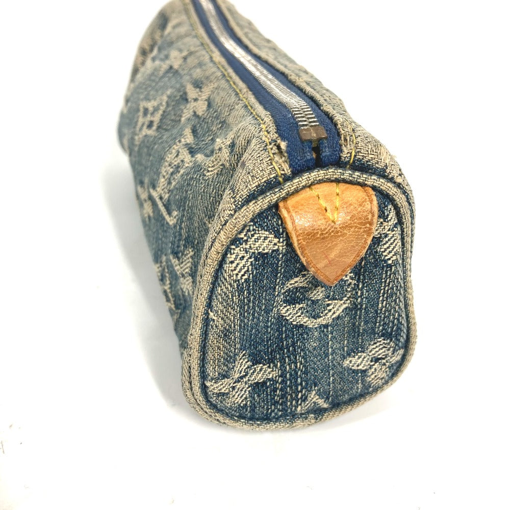 Louis Vuitton Pouch M95081 Truth Speedy GM Monogram Denim Blue Handbag
