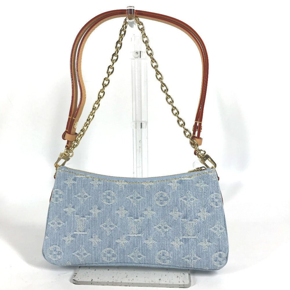 Louis Vuitton M83532 Pochette Live Monogram Denim Blue Shoulder Bag
