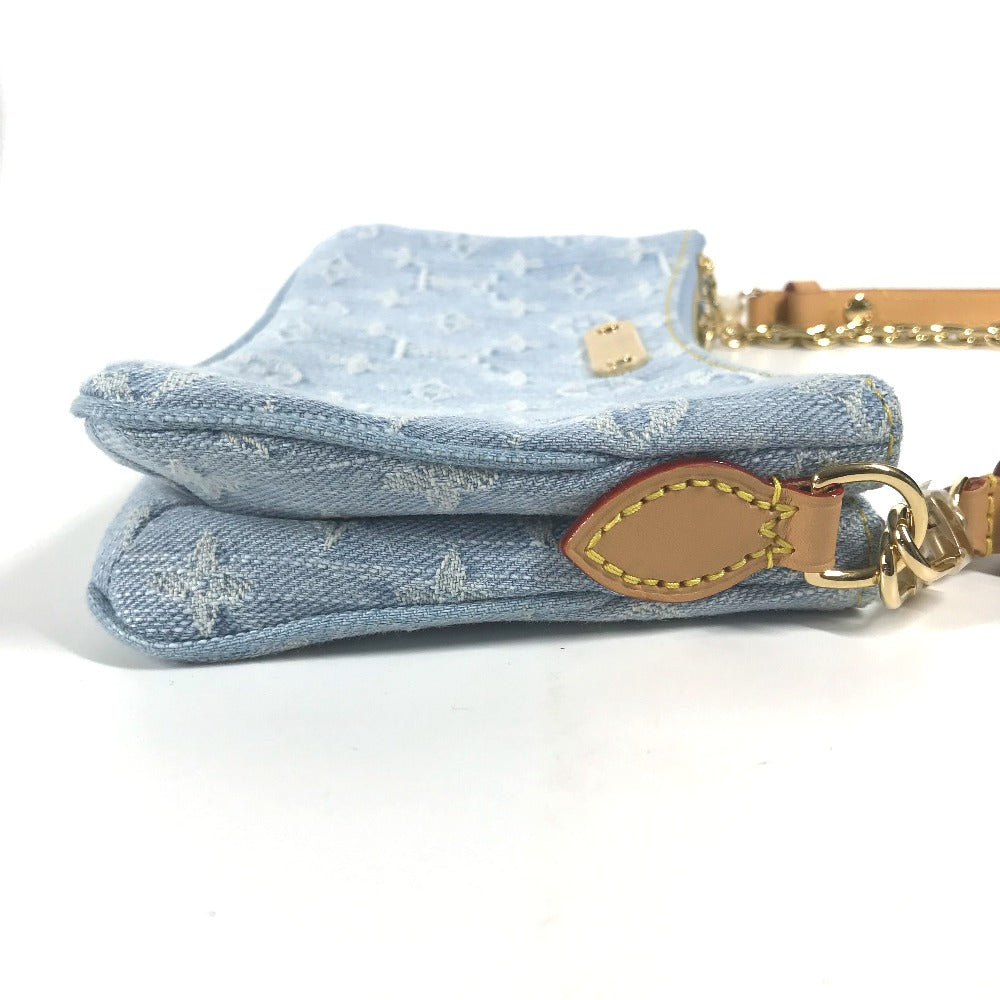 Louis Vuitton M83532 Pochette Live Monogram Denim Blue Shoulder Bag