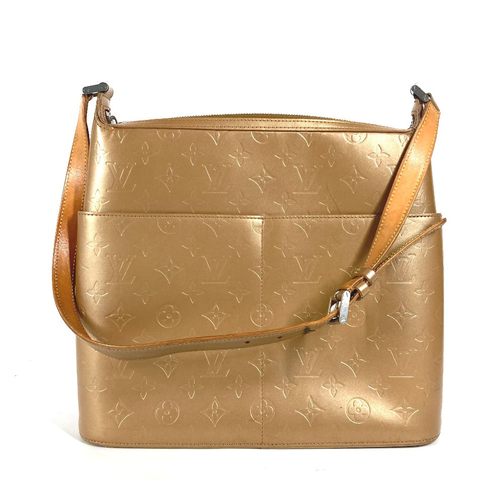 Louis Vuitton M55167 mat Sutter Monogram Leather Beige Shoulder Bag