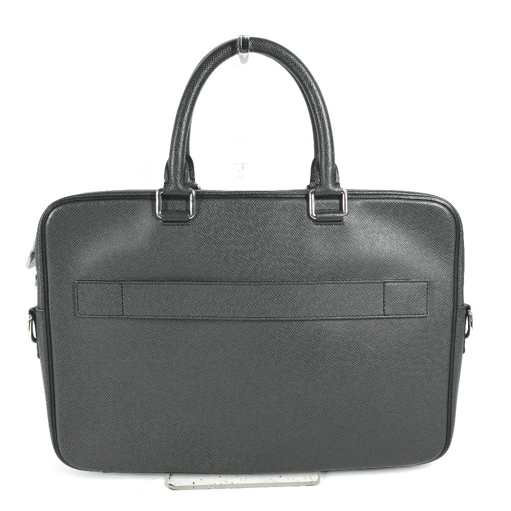 Louis Vuitton Business M30643 Taiga PortoDocument Leather Black Handbag