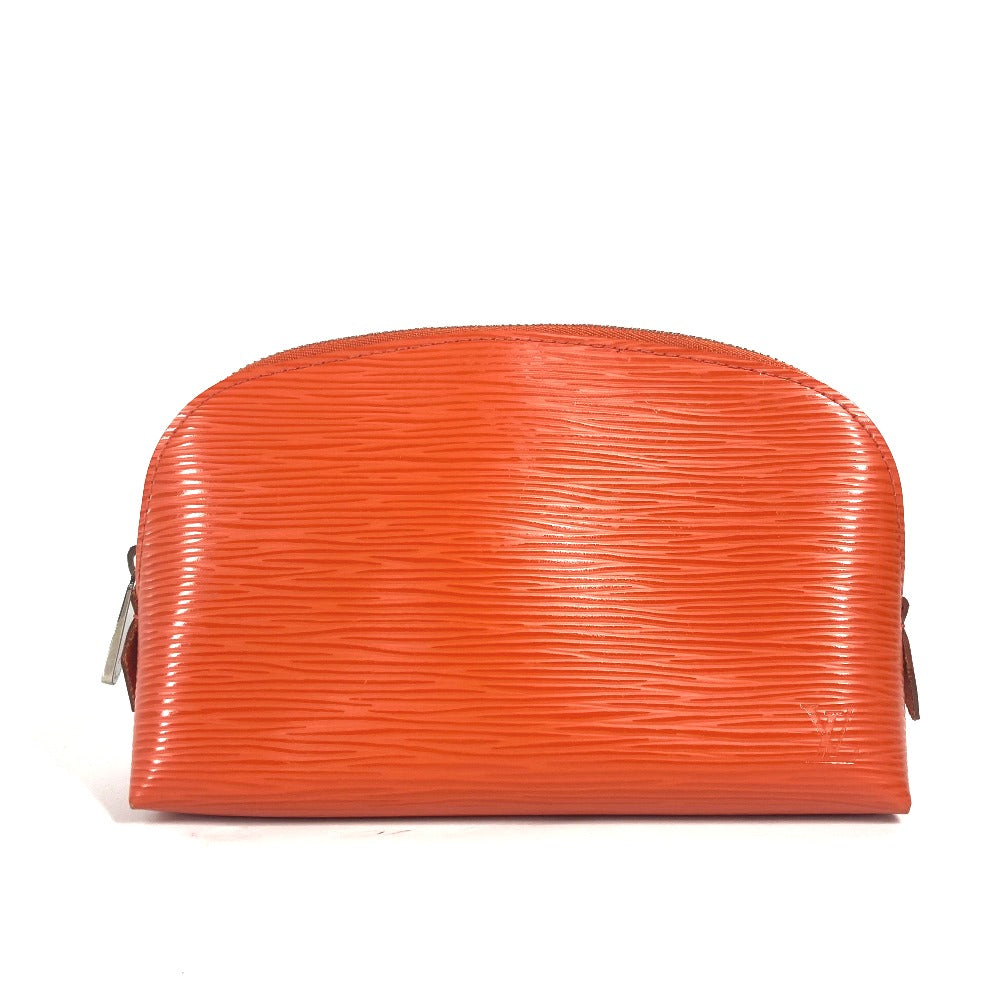 Louis Vuitton Cosmetics Pouch M40642 Epi Leather Orange Clutch Bag