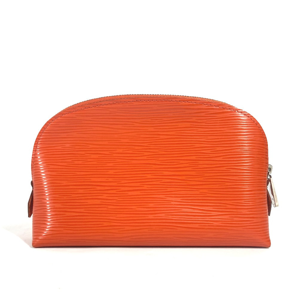 Louis Vuitton Cosmetics Pouch M40642 Epi Leather Orange Clutch Bag