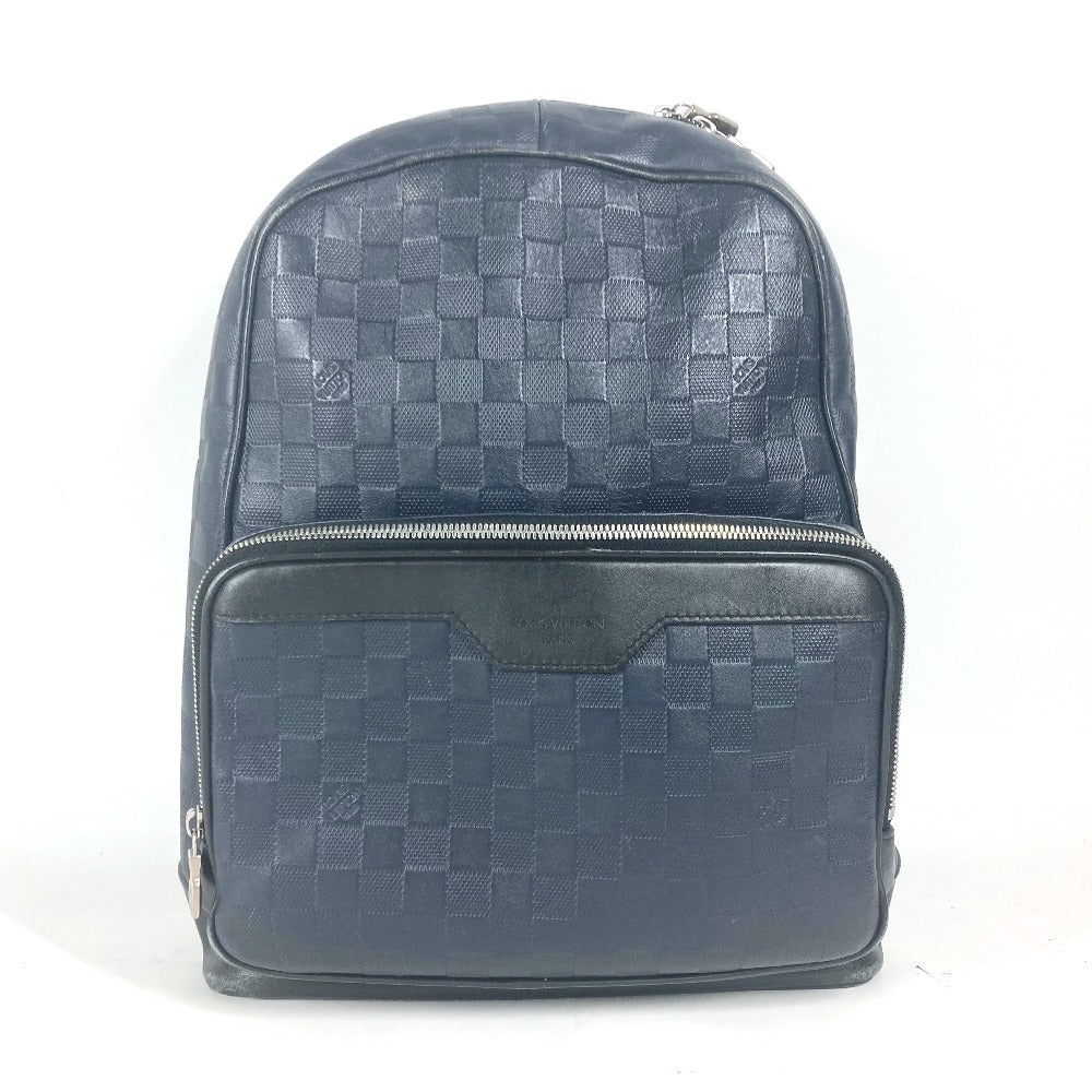 Louis Vuitton Backpack N40091 Damier Anfini Damier Leather Navy