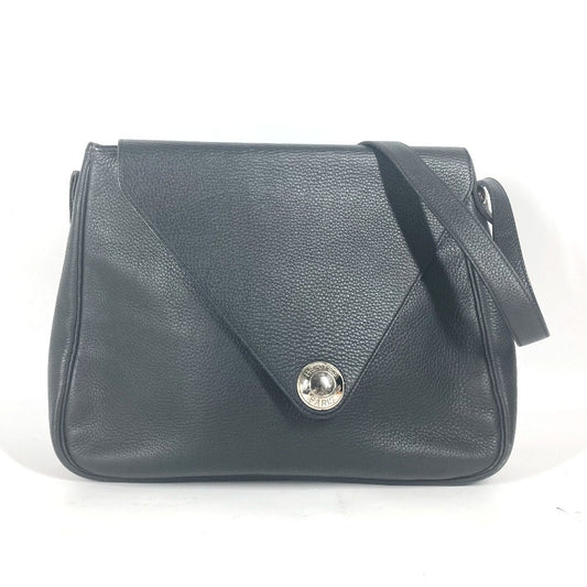 Shoulder Bag Serie Christine Unisex(Unisex) Leather Black