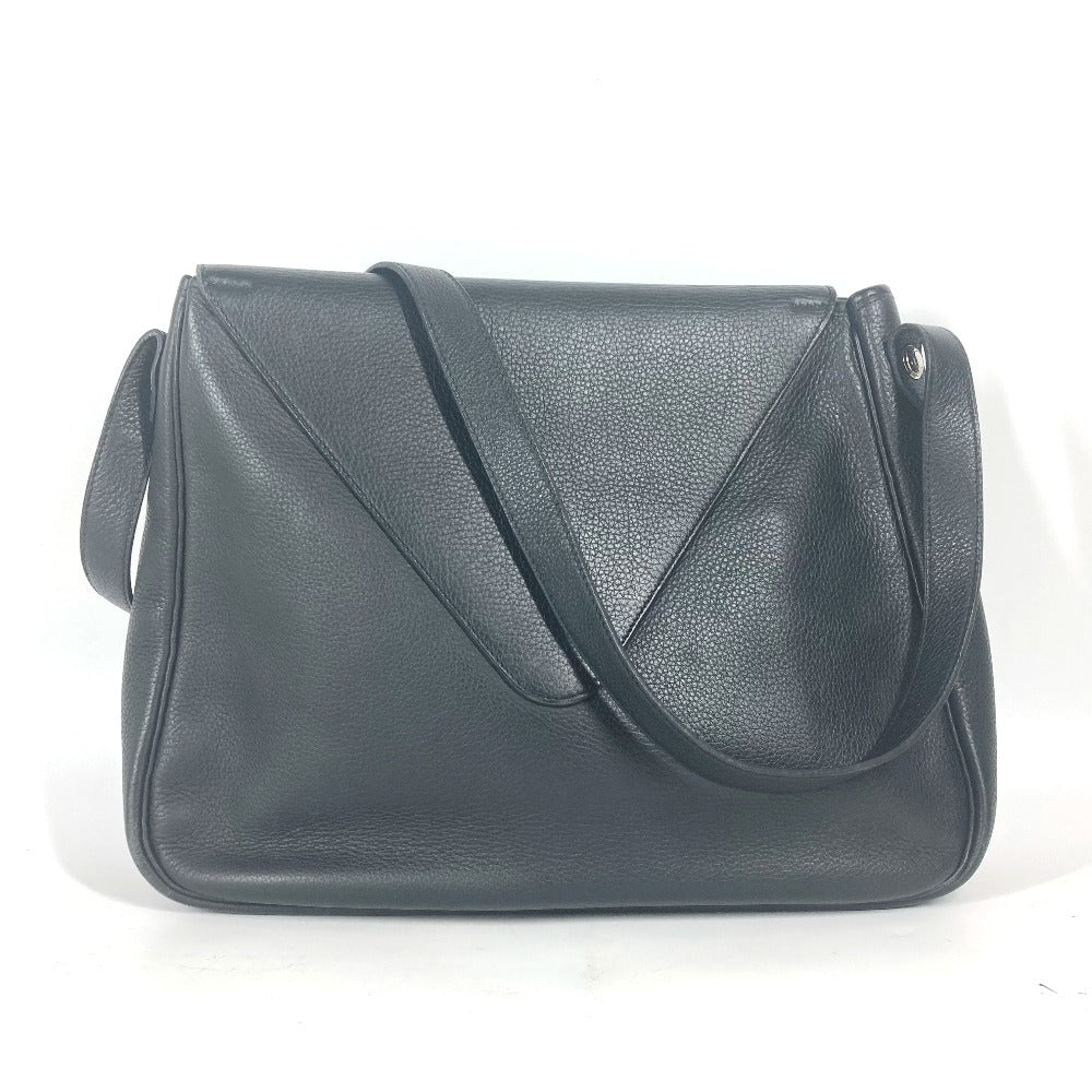 Shoulder Bag Serie Christine Unisex(Unisex) Leather Black