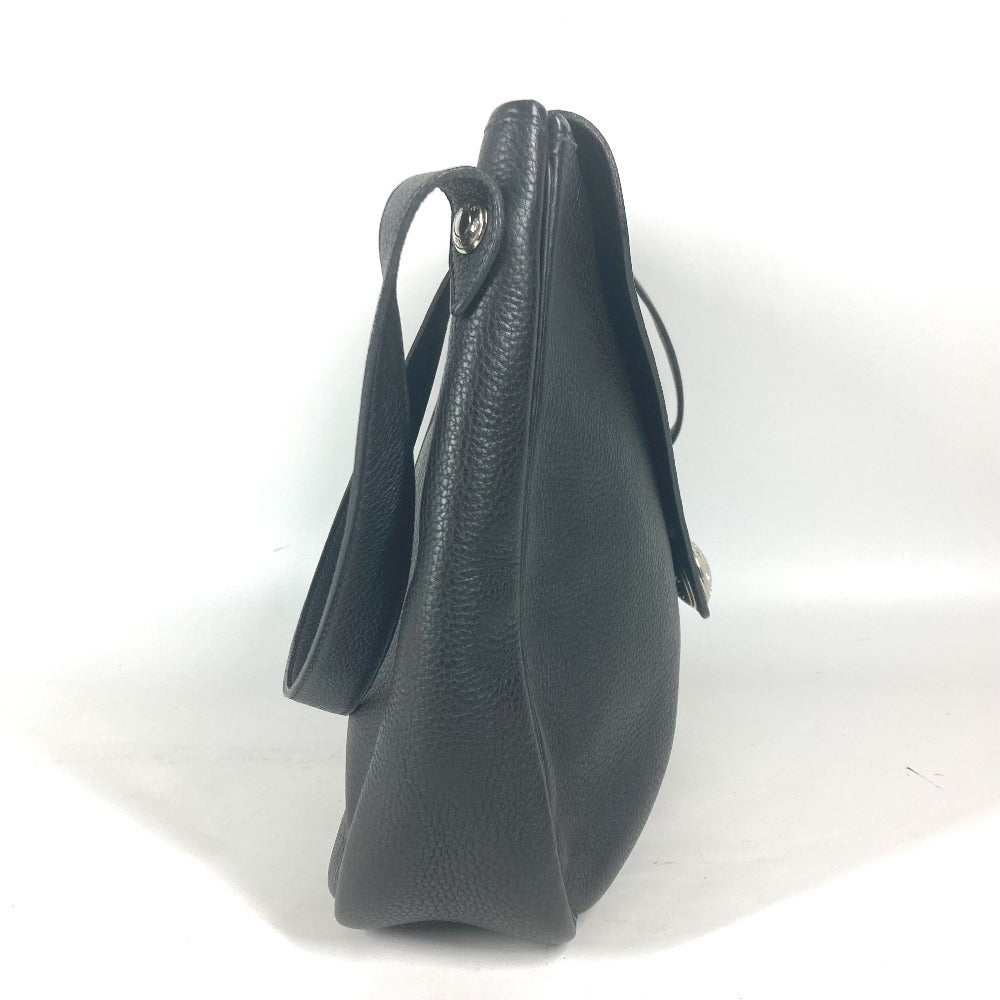 Hermes Shoulder Bag Serie Christine Unisex Unisex Leather Black