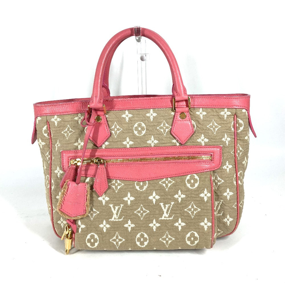 Louis Vuitton M93496 Sabia Hippo MM Monogram Leather Canvas Pink Tote Bag