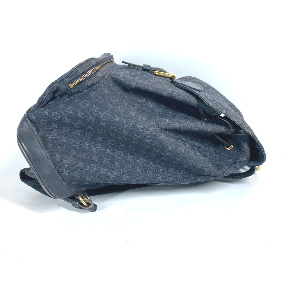 Louis Vuitton Backpack M92455 MontsourisGM Monogram Denim Navy Mini