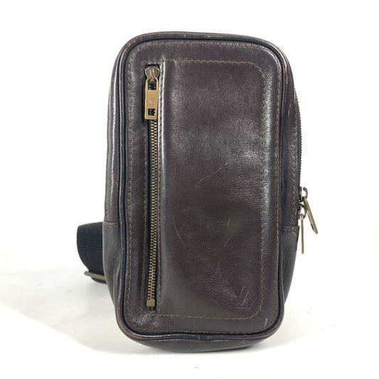 Louis Vuitton Sling M92535 Utah Sui Leather Brown Crossbody Bag