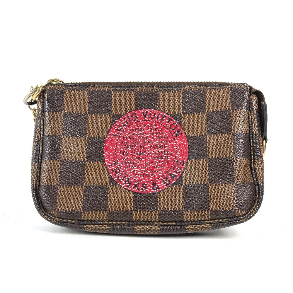 Louis Vuitton N58011 Damier T&B Pochette Canvas Brown Mini Clutch Bag