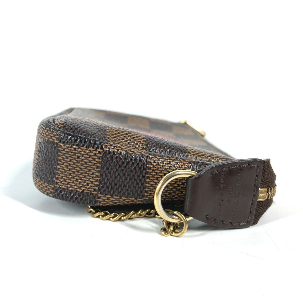 Louis Vuitton N58011 Damier T&B Pochette Canvas Brown Mini Clutch Bag