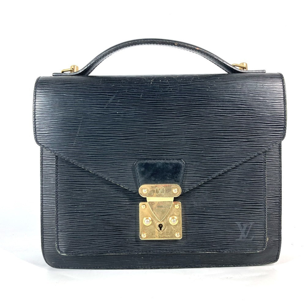 Louis Vuitton M52122 Epi Monceau Leather Black Handbag