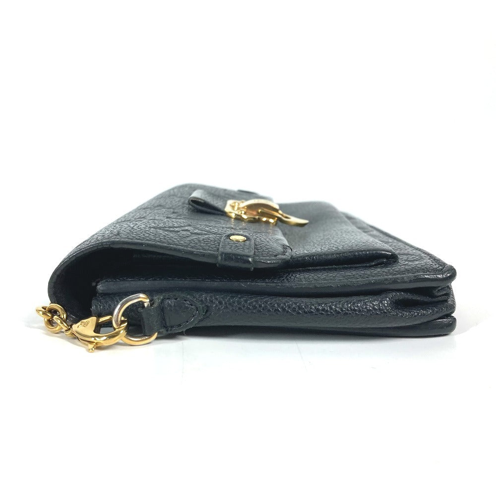 Louis Vuitton Long Purse M67839 Ann Platt Monogram Leather Black Wallet Case
