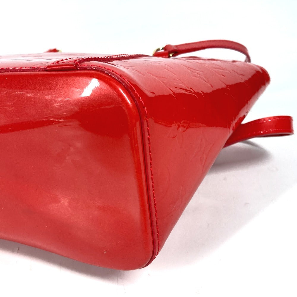 Louis Vuitton M91727 Vernis Avalon MM Monogram Red Shoulder Bag